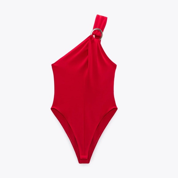 ZARA RING TRIM CROSS STRAP BODYSUIT - Picture 4 of 6
